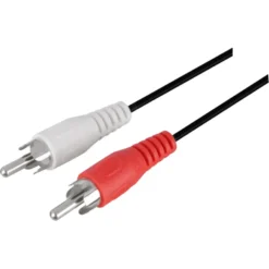 Q-link tulp kabel 2RCA/2RCA male-male 10 meter rood/wit Sale
