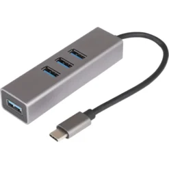 Q-link USB-C Hub 4 USB 3.0 poorten New