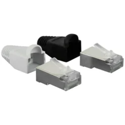 Q-link UTP connector 4x/kap RJ45 2x zwart wit 8 stuks Online
