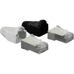 Q-link UTP connector 4x/kap RJ45 2x zwart wit 8 stuks Online