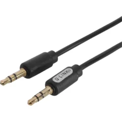 Q-link verlengkabel stereo 3.5 mm male/male 1.5 meter zwart