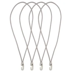 Rakband elastiek met haak 4mm 35cm 4 stuks