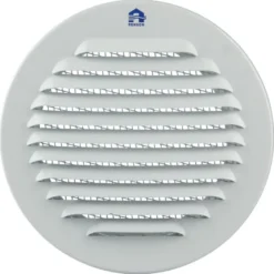 Renson Inbouw Schoepenrooster Rond Ø120 mm ALU RAL 9010