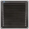 Renson opbouw schoepenrooster aluminium zwart 200 x 200mm