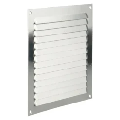 Renson ventilatierooster opbouw aluminium zilver 200x200 mm