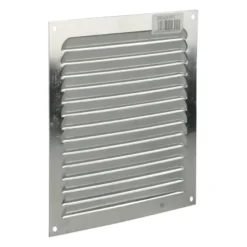 Renson ventilatierooster opbouw aluminium zilver 200x200 mm