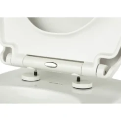 Riga toiletbril thermoplast wit met softclose en quick release