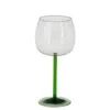 Riga wijnglas groen - h20xd9,5cm