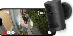 Ring Outdoor Camera Plus Battery Zwart 2K Hot