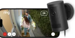 Ring Outdoor Camera Plus Plug-in Zwart 2K Sale