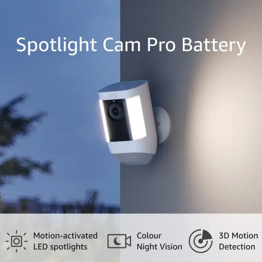 Ring Spotlight Camera Pro Wired Wit 2K Discount