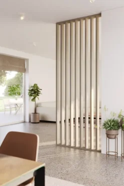 Geen Roomdivider complete set licht eiken 260x100 cm Discount