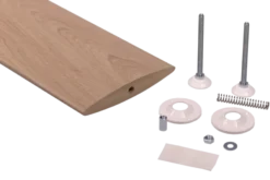 Geen Roomdivider lamel ellips eiken 18x240 cm 1 stuk New