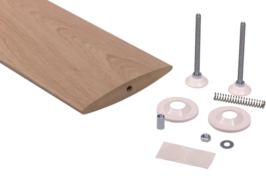 Geen Roomdivider lamel ellips eiken 18x240 cm 1 stuk New