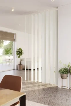 Geen Roomdivider lamel ellips wit 18x240 cm 1 stuk Best