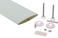 Geen Roomdivider lamel ellips wit 18x240 cm 1 stuk Best