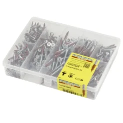 Rotadrill assortimentsdoos schroef universeel platkop verzinkt 331 stuks New
