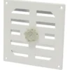 Sanivesk afsluitbaar schuifrooster aluminium wit 19,5x19,5 cm