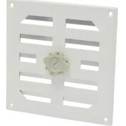 Sanivesk afsluitbaar schuifrooster aluminium wit 15,5x15,5 cm