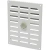 Sanivesk afsluitbaar schuifrooster aluminium wit 24,5x19,5 cm