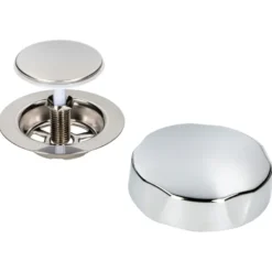Sanivesk Afvoerplug Bad + Knop Chroom Best