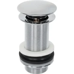 Sanivesk afvoerplug click 5/4" rond zonder overloop lang chroom Clearance