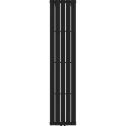 Sanivesk design radiator Negev zwart midden/onder aansluiting 180 x 37,6 cm