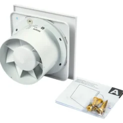 Sanivesk inbouwventilator Design vierkant Ø 125 mm