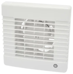 Sanivesk inbouwventilator Standaard met timer wit Ø 100 mm