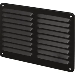 Sanivesk opbouw schoepenrooster aluminium zwart 245 x 195mm