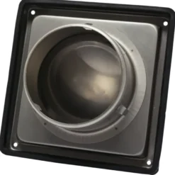 Sanivesk overdrukrooster met kap RVS Ø 100 mm