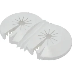 Sanivesk Rozet Dubbel 8-22mm Wit 2 stuks