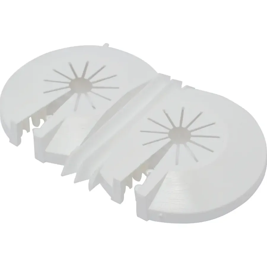 Sanivesk Rozet Dubbel 8-22mm Wit 2 stuks