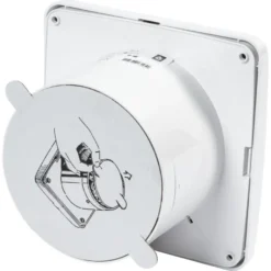 Sanivesk stille inbouwventilator Standaard wit Ø 125 mm