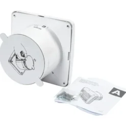 Sanivesk stille inbouwventilator Standaard met timer wit Ø 125 mm