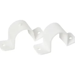 Sanivesk Valpijpbeugels + Dop Wit 32mm 2 stuks New