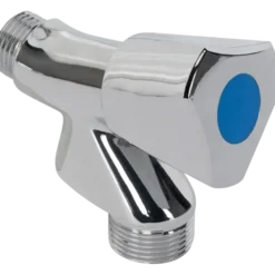 Sanivesk Wasmachinekraan + Keerklep 1/2"M Knop Chroom Best