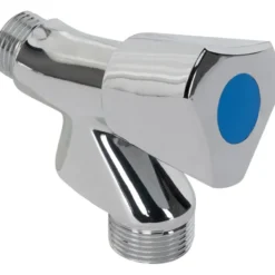 Sanivesk Wasmachinekraan + Keerklep 1/2"M Knop Chroom Best