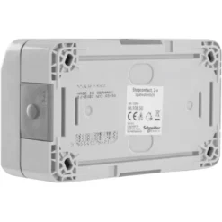 Schneider Electric Aquastar spatwaterdicht geaard stopcontact dubbel horizontaal New