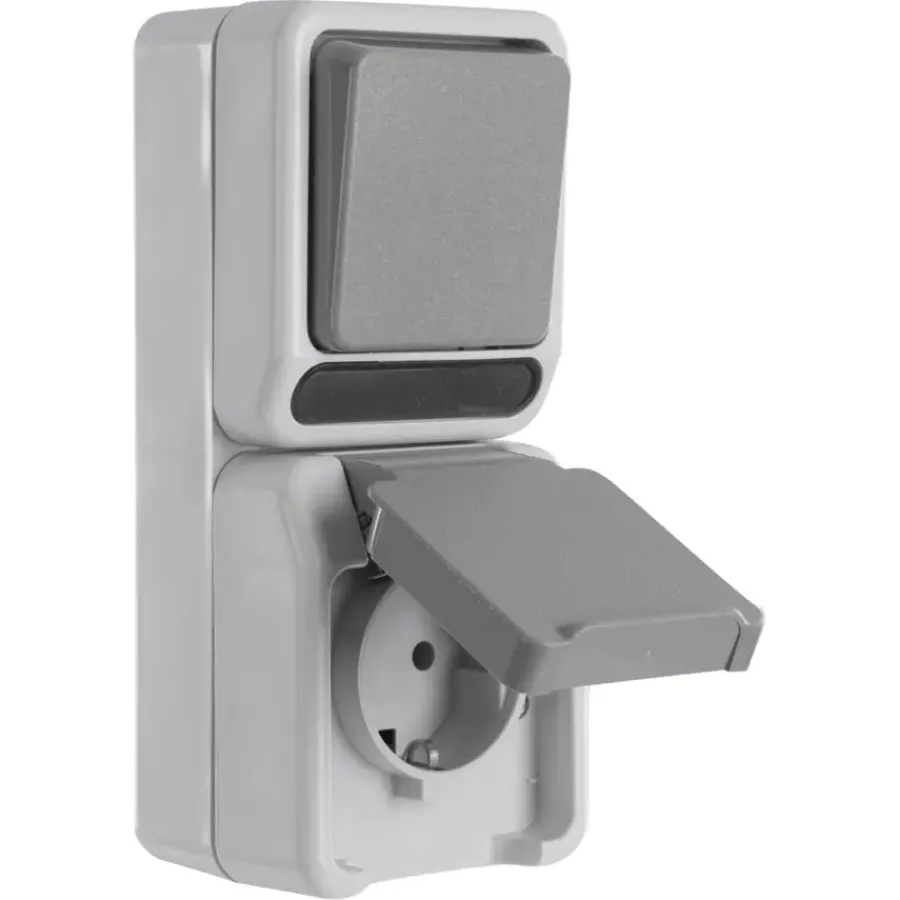Schneider Electric Aquastar spatwaterdicht Combinatie wissel/ 1-polig RA Best