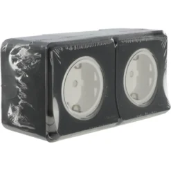 Schneider Electric Mureva Styl wandcontactdoos 2-voudig horizontaal IP55 antraciet Online