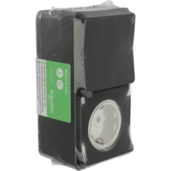 Schneider Electric Mureva Styl combinatie wandcontactdoos/wisselschakelaar IP55 antraciet New