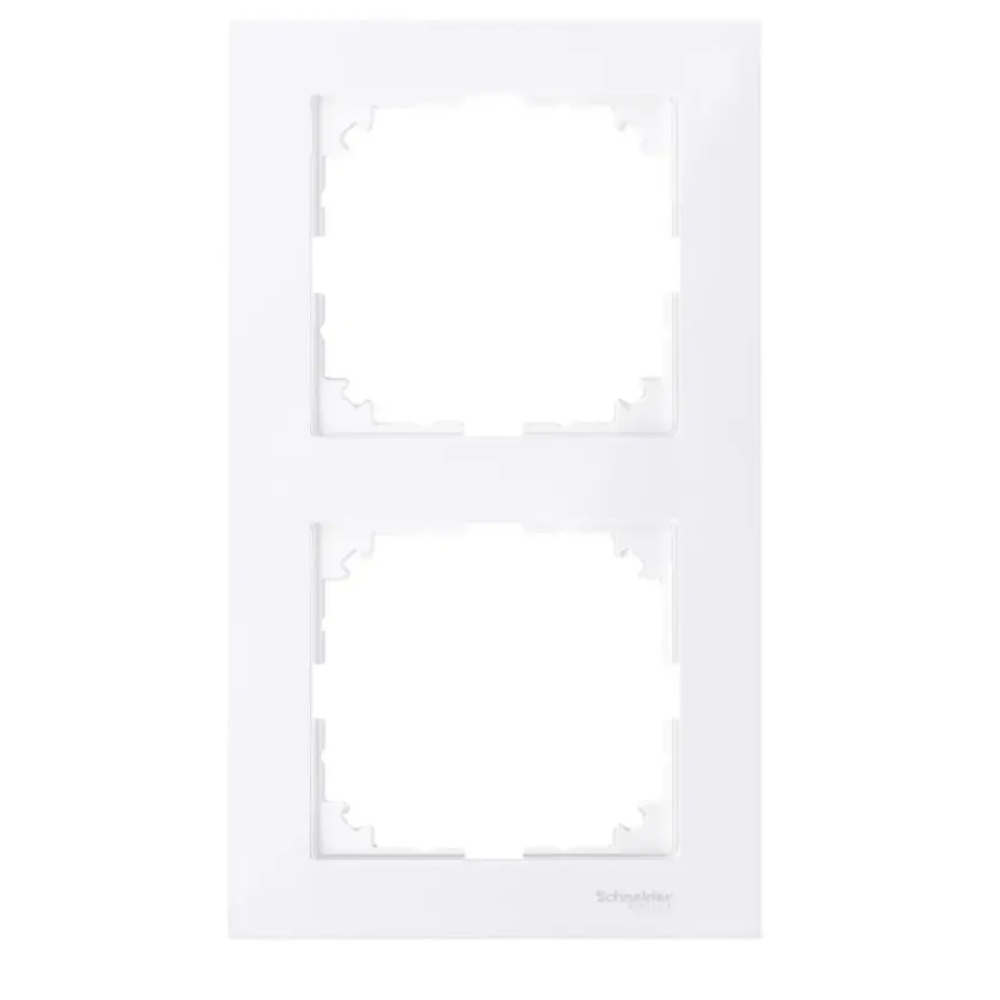 Schneider Electric Schneider Merten System-M Afdekraam 2-voudig Actief Wit New