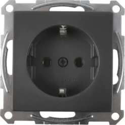 Schneider Electric Schneider Merten System-M Enkel Geaard Stopcontact Antraciet Discount