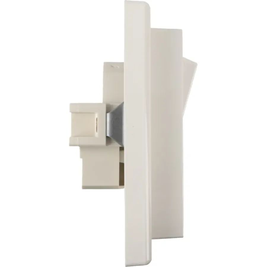 Schneider Electric Schneider Merten System-M Geaard Stopcontact met Wisselschakelaar Polarwit Sale