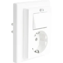 Schneider Electric Schneider Merten System-M Geaard Stopcontact met Wisselschakelaar Polarwit Sale