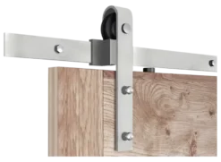 STARX Schuifdeursysteem industrieel RVS complete set met hangrollen Discount