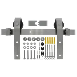 STARX Schuifdeursysteem industrieel RVS complete set met hangrollen Discount