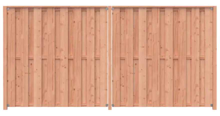 Schutting startpakket Douglas hout 3,8 m lang