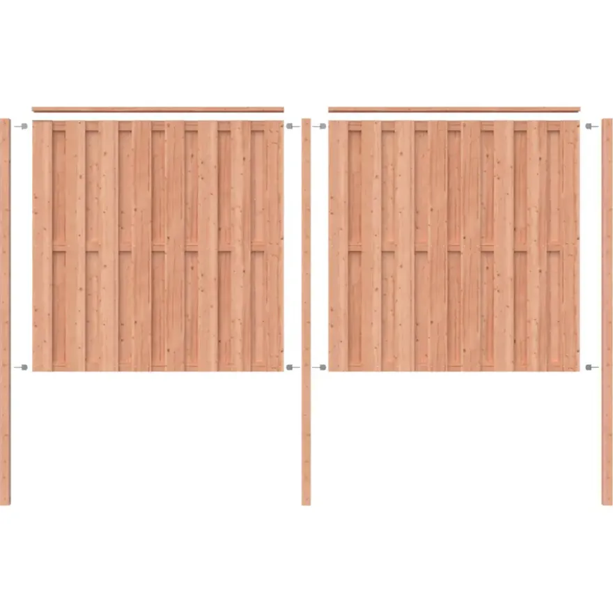 Schutting startpakket Douglas hout 3,8 m lang